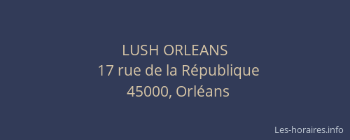 LUSH ORLEANS