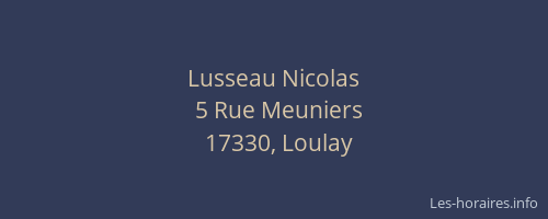 Lusseau Nicolas