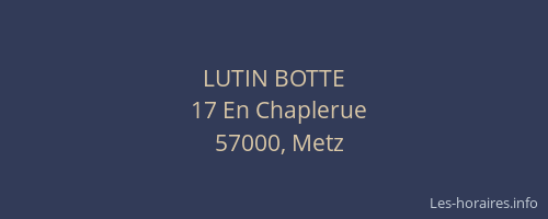 LUTIN BOTTE
