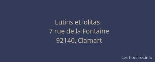 Lutins et lolitas