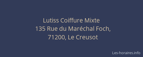 Lutiss Coiffure Mixte