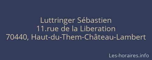 Luttringer Sébastien