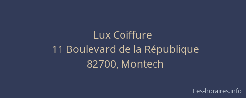 Lux Coiffure
