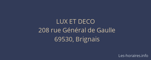 LUX ET DECO