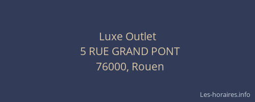 Luxe Outlet