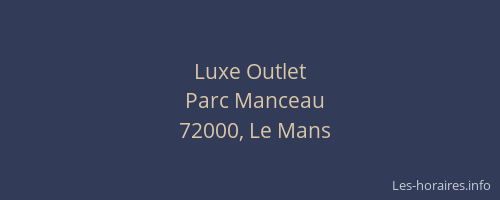 Luxe Outlet