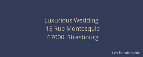 Luxurious Wedding