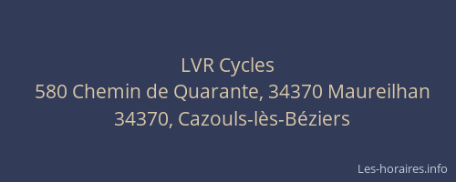 LVR Cycles