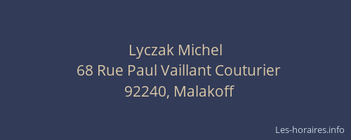 Lyczak Michel