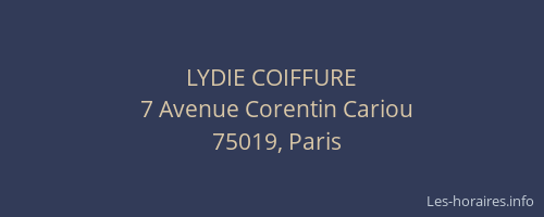 LYDIE COIFFURE