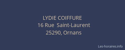 LYDIE COIFFURE