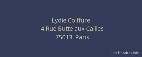 Lydie Coiffure