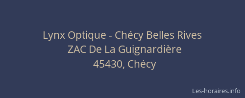 Lynx Optique - Chécy Belles Rives