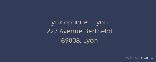 Lynx optique - Lyon