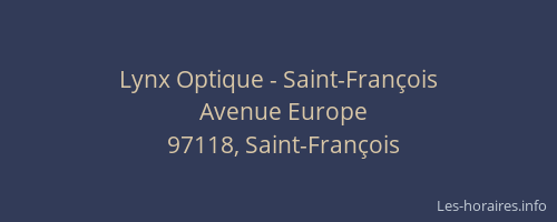 Lynx Optique - Saint-Fran&ccedil;ois
