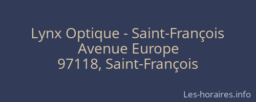 Lynx Optique - Saint-François