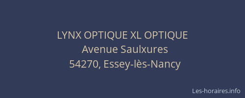 LYNX OPTIQUE XL OPTIQUE