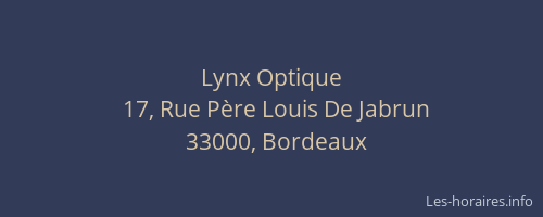 Lynx Optique
