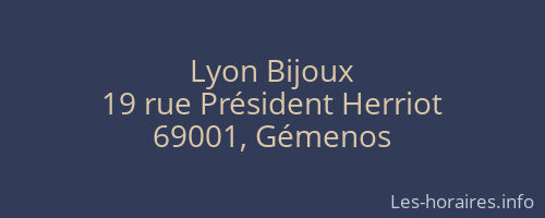 Lyon Bijoux