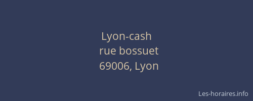 Lyon-cash