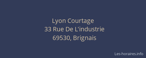 Lyon Courtage