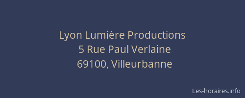 Lyon Lumière Productions