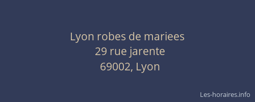 Lyon robes de mariees