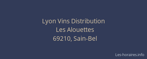 Lyon Vins Distribution