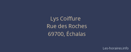Lys Coiffure