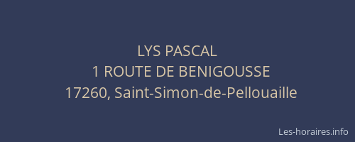 LYS PASCAL