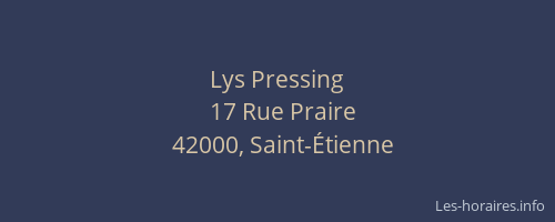 Lys Pressing