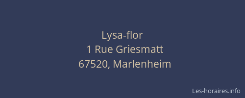 Lysa-flor