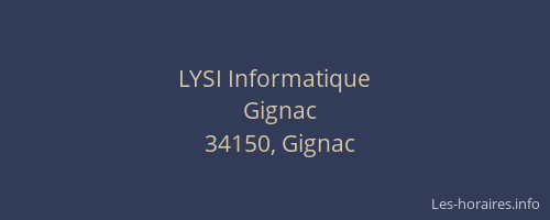 LYSI Informatique