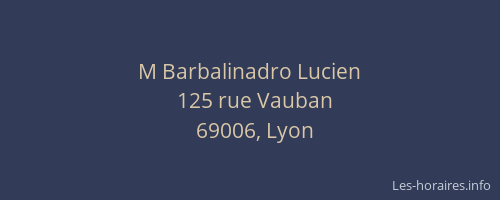 M Barbalinadro Lucien