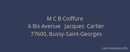M C B Coiffure
