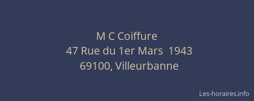 M C Coiffure