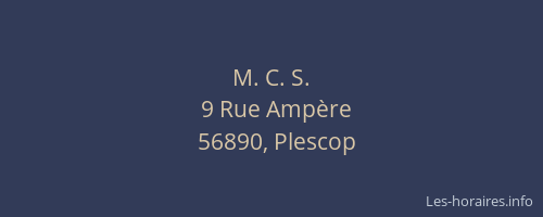 M. C. S.