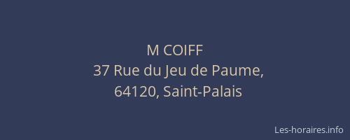M COIFF