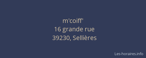 m'coiff'