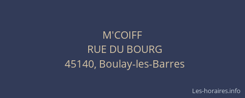 M'COIFF