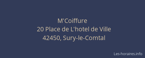 M'Coiffure