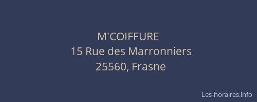 M'COIFFURE