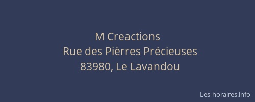 M Creactions