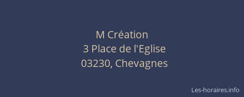 M Création
