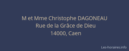 M et Mme Christophe DAGONEAU