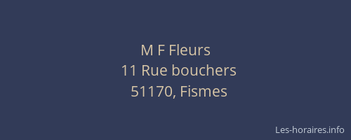 M F Fleurs