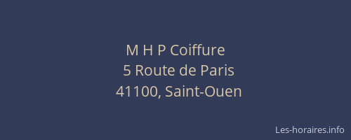M H P Coiffure