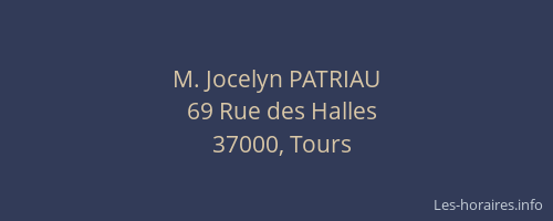 M. Jocelyn PATRIAU