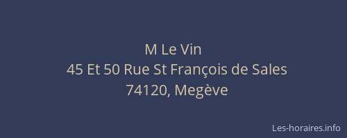M Le Vin