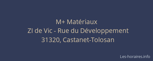 M+ Matériaux